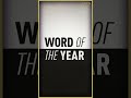 2022 word of the year