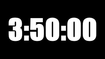 3 HOUR 50 MINUTE TIMER • 230 MINUTE COUNTDOWN TIMER ⏰ LOUD ALARM ⏰