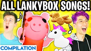 ALL LANKYBOX SONGS COMPILATION! (Piggy Song, Roblox Adopt Me Song, Chicken Nugget Song, \& MORE)