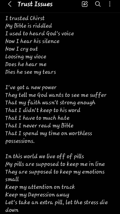 Trust Issues lyric 2