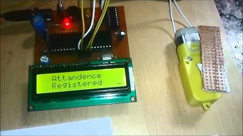 RFID Based Attendance System using 8051 Microcontroller