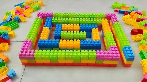 Satisfying DIY Maze ASMR/ Building Blocks/block game/lego building blocks #asmr#buildingblocks#lego