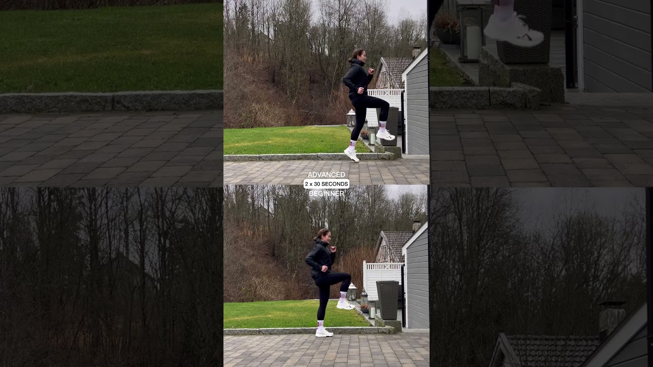 Running Drills - Easy & Advanced 🔥 #running #runningdrills #runner