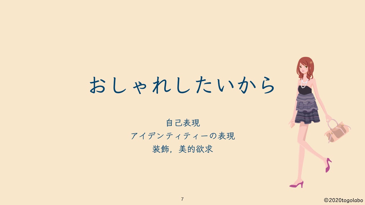 人はなぜ服を着るのか 女性イラスト Youtube