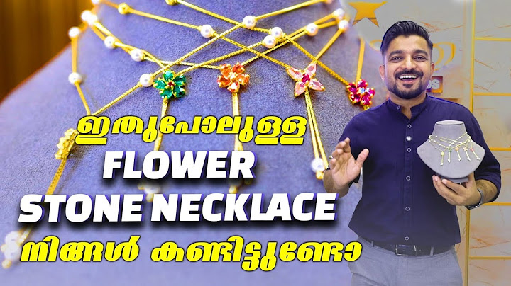 ഇതുപോലുള്ള  flower stone necklace  നിങ്ങൾ കണ്ടിട്ടുണ്ടോ | Nakshathra Gold and Diamonds