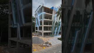 Modern futuristic building near techno park Thiruvananthapuram