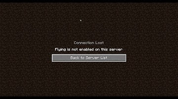 "Flying is not enabled on this server"