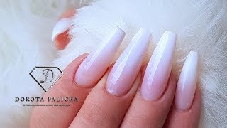 How To Do Babyboomer Nails Gel Babyboomer Ombre Tutorial By Dorota Palicka Babyboom Youtube