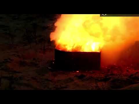 🔥 Burning of gunpowder from 100,000 firecrackers #shorts