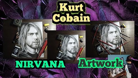Kurt Cobain - NIRVANA Artwork X Charcoal Portrait