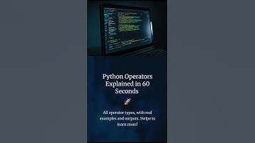 Master All Python Operators in 60 Seconds! #machinelearning #python  #artificialintelligence #ai