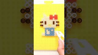 Hello Kitty is not a cat? #shorts #hellokitty #sanrio #perlerbead #pixelart #craft #asmr