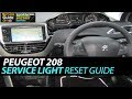 Peugeot 208 Service Light Reset