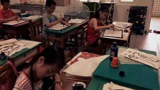 1070702南崁國小暑期夏令營書畫班第二天