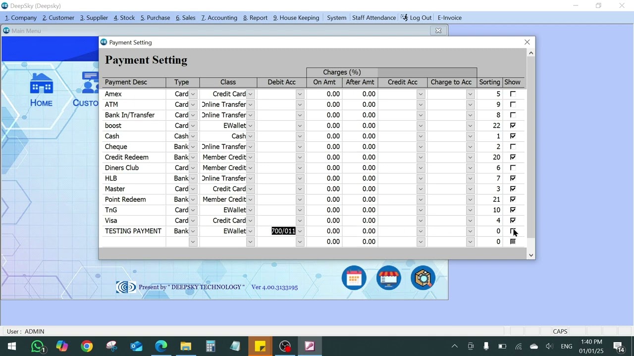 DSBS - how to set payment method (malay)