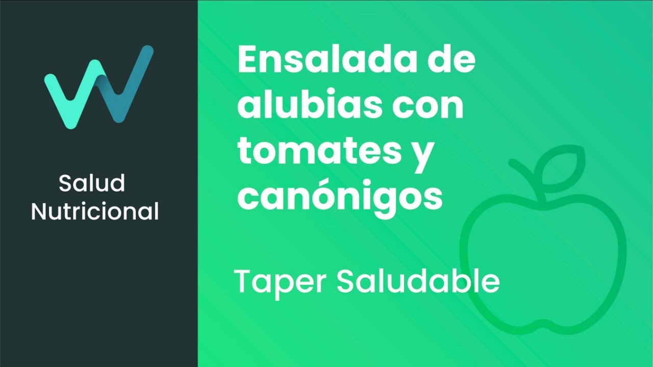 alimentación blw Ensalada de alubias con tomates y canónigos