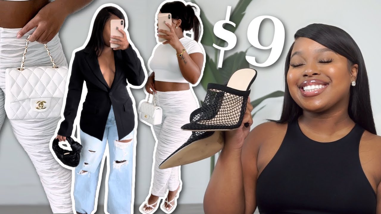 SHEIN BADDIE ON A BUDGET! ELEVATED BASICS TRYON HAUL OUTFIT INSPO