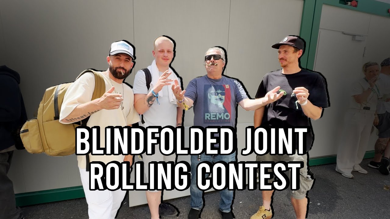 Mara's Blindfolded Joint Rolling Competition Berlin Germany