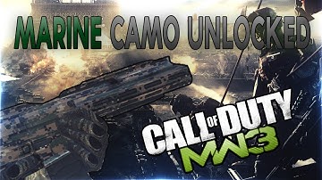 MARINE Camo Unlocked!! II MW3 Hidden Unlocked Camo II COD Elite PS3