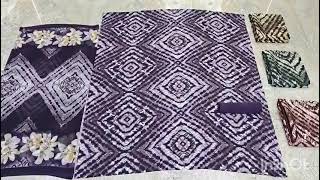 Printed French Crepe Dress Materials in wholesale