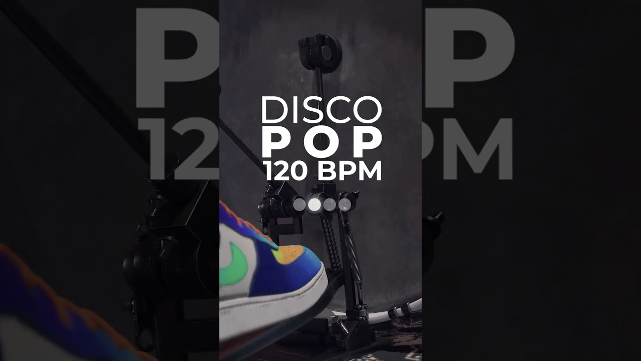 120 BPM Disco Pop Drum Loop 🪩🥁 | 20 Minute Practice Groove Preview #Shorts