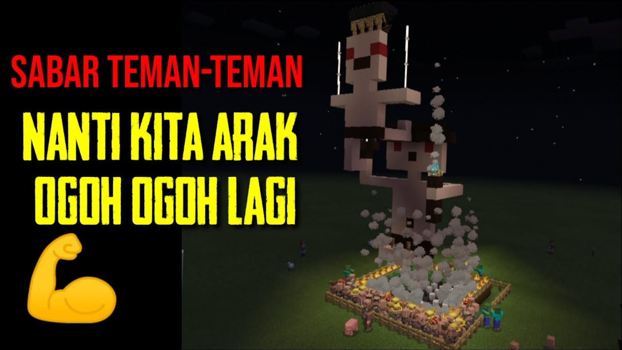 MEMBUAT OGOH-OGOH DI MINECRAFT UNTUK TEMANKU DI BALI