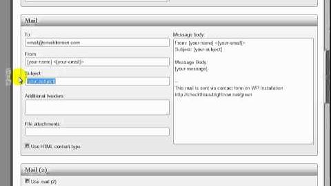19-   How to Create A Contact Form in WordPress- WordPress Tutorial v3.4