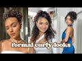 Curly hairstyles for formal occasions tutorials