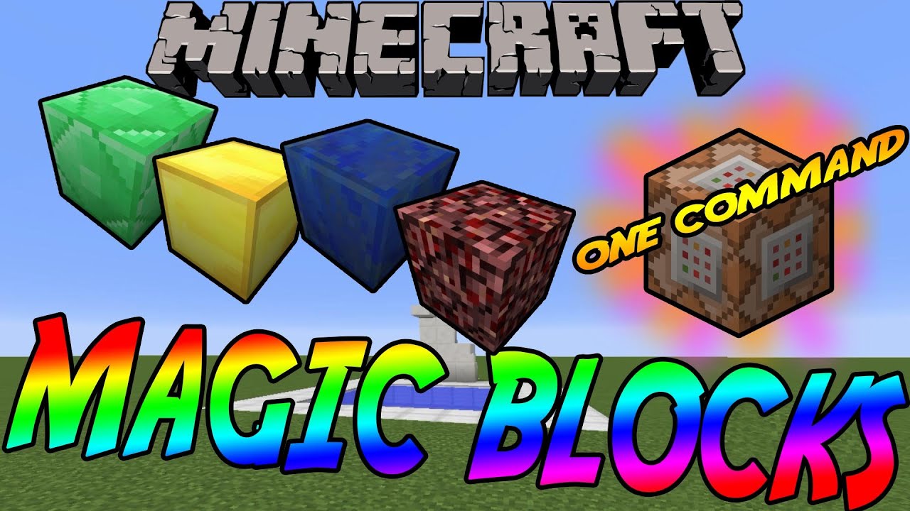 VANILLA MINECRAFT - MAGIC BLOCKS | ONE COMMAND | SHOWCASE - YouTube