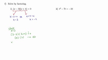MTH 65 (m7v1) Introduction to Solving Equations by Factoring