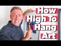 How High to Hang Art on a Wall | Simple Calculation For The Proper Height For Pictures and Photos!