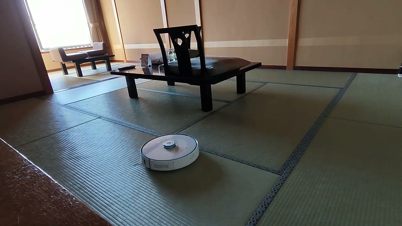 和室での清掃ロボットの動きの検証