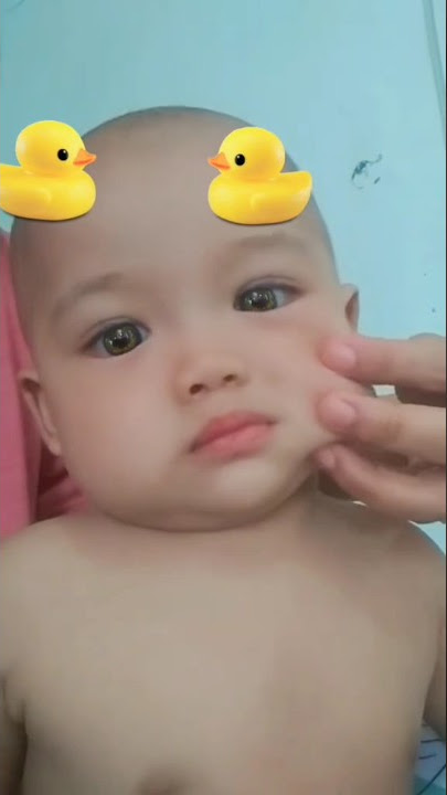 Abis mandi cubit pipi chubby dulu #shorts #cutebaby