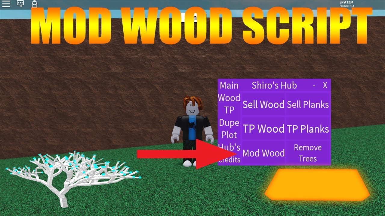 Give you modded wood in lumber tycoon 2 roblox by Srickman_jnr