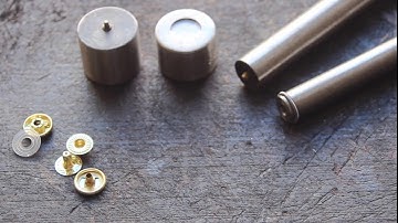 Leathercraft: Glove snaps setter for 12 & 10 mm snaps (DIY).