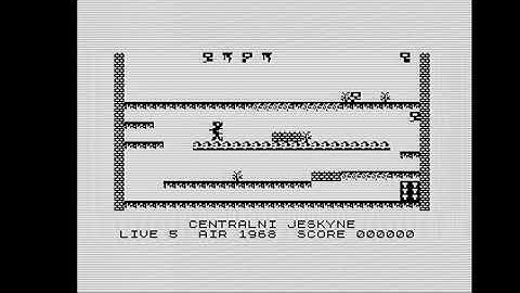 ZX 81 Game - Manic Miner showing all the levels twice