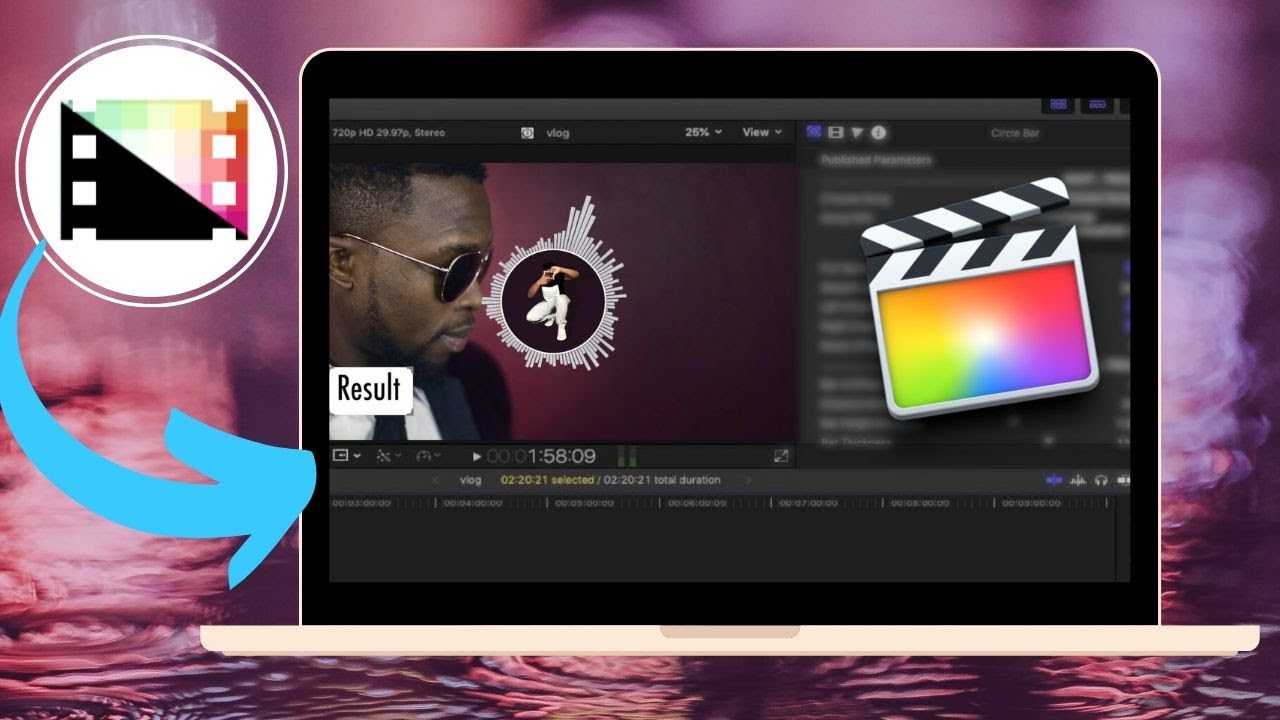 free audio visualizer final cut pro x