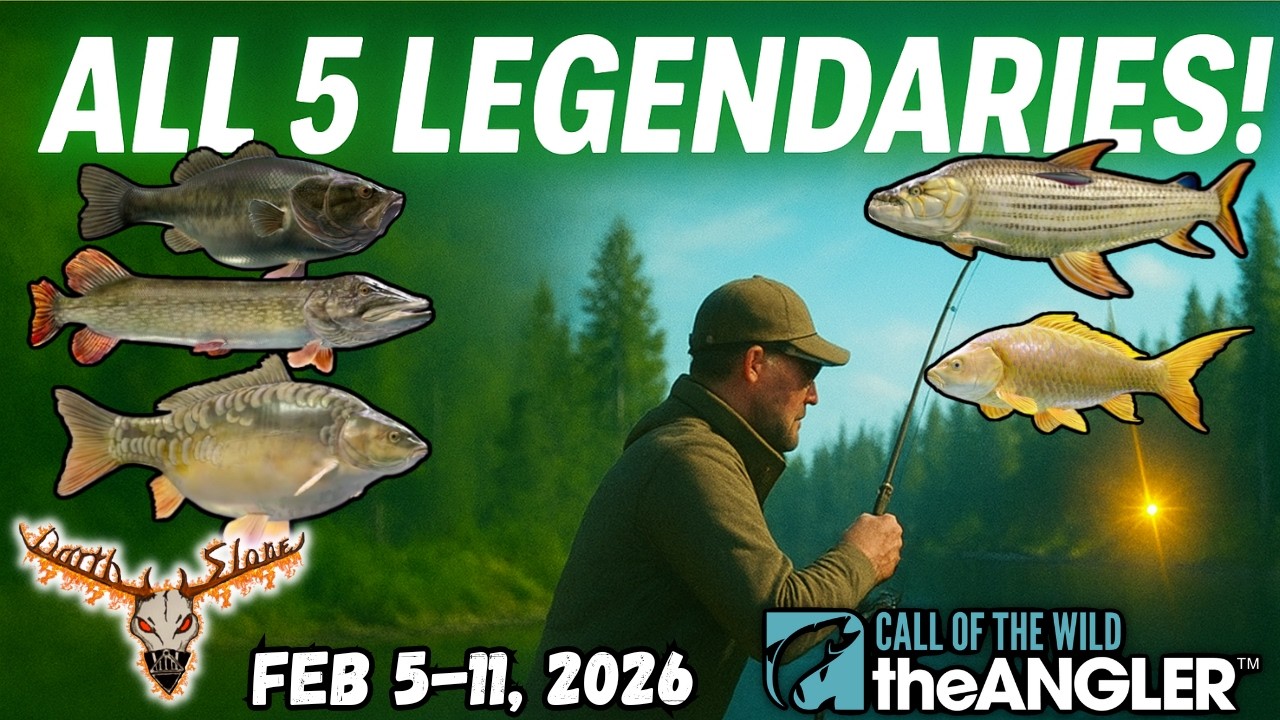 Поймайте ВСЕ 5 легендарных рыб на этой неделе! Места обитания и советы | Зов дикой природы: Рыбалка