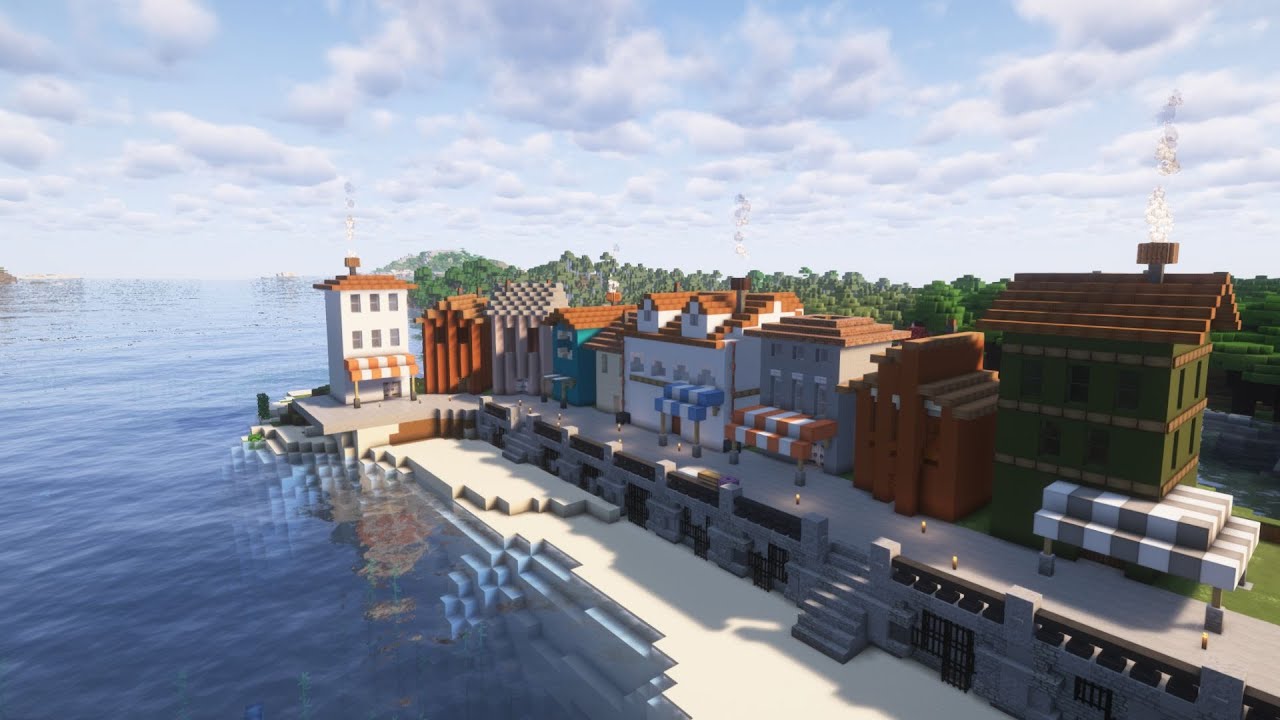Laying the Foundation for an Epic Fishing Town in Minecraft