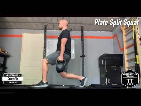 Plate Split Squat: Gymnastics Programming
