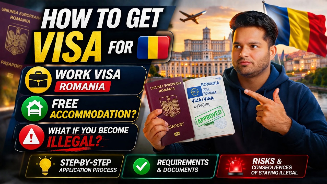 How to get Visa for 🇷🇴 | Work Visa Romania, Free Accommodation? & What If You Become illegal?