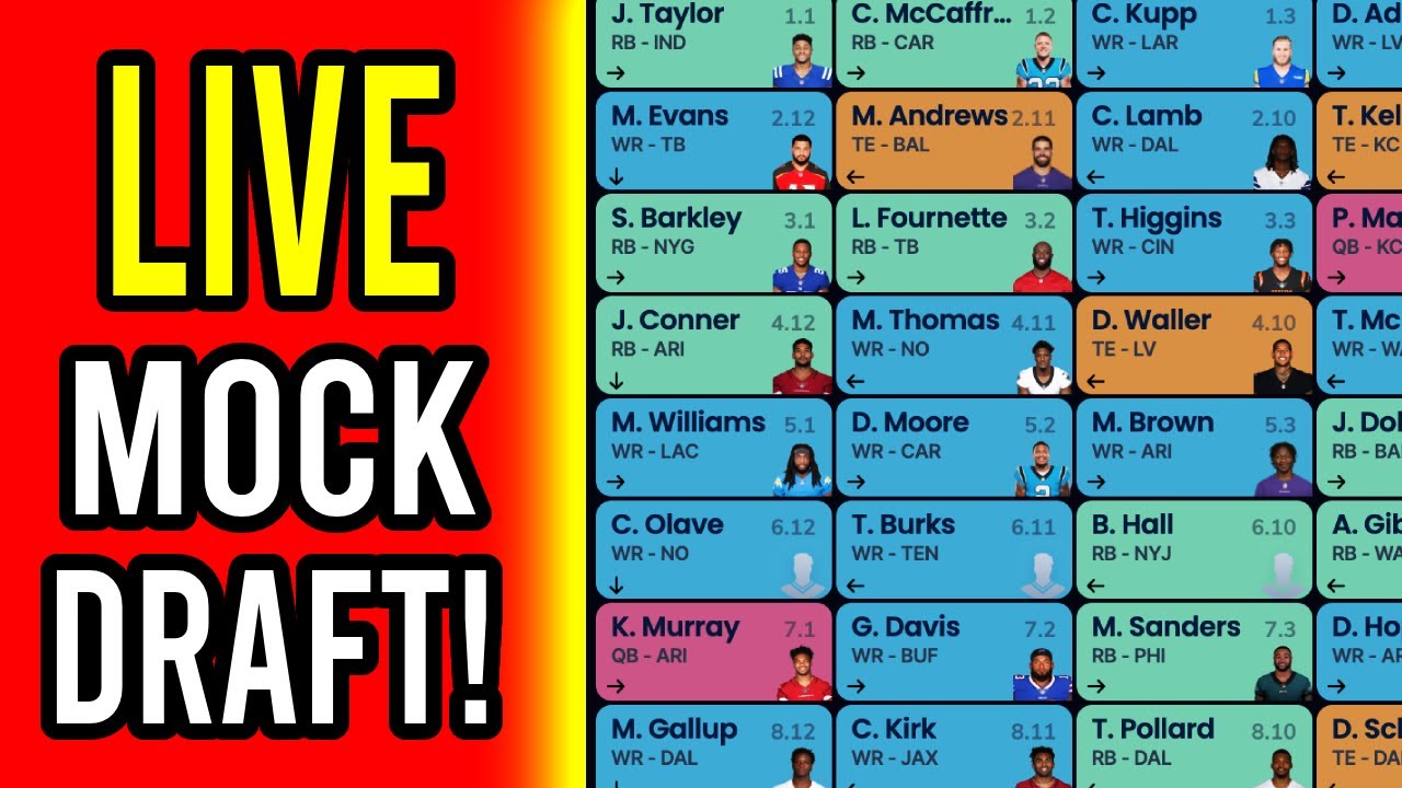 LIVE 2022 Fantasy Football Mock Draft!