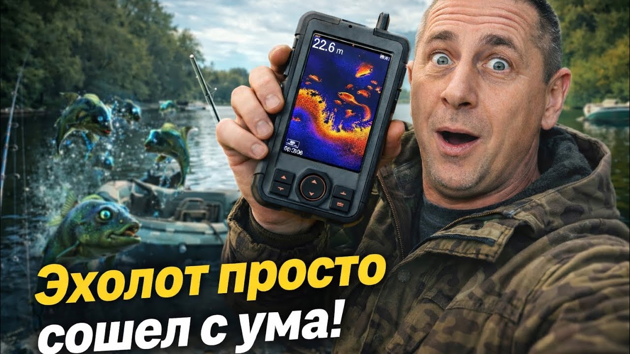 Эхолот просто сошел с ума! Такого я еще не видел...