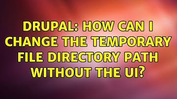 Drupal: How can I change the temporary file directory path without the UI?