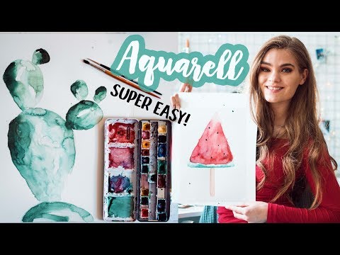 Aquarell Malen für Anfänger - Tipps für schöne Watercolor Bilder! // I&rsquo;mJette