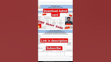 Download CISF FIREMAN ADMIT CARD #cisf #cisffireman #admitcard #sscgd #shorts @Surajcisf03