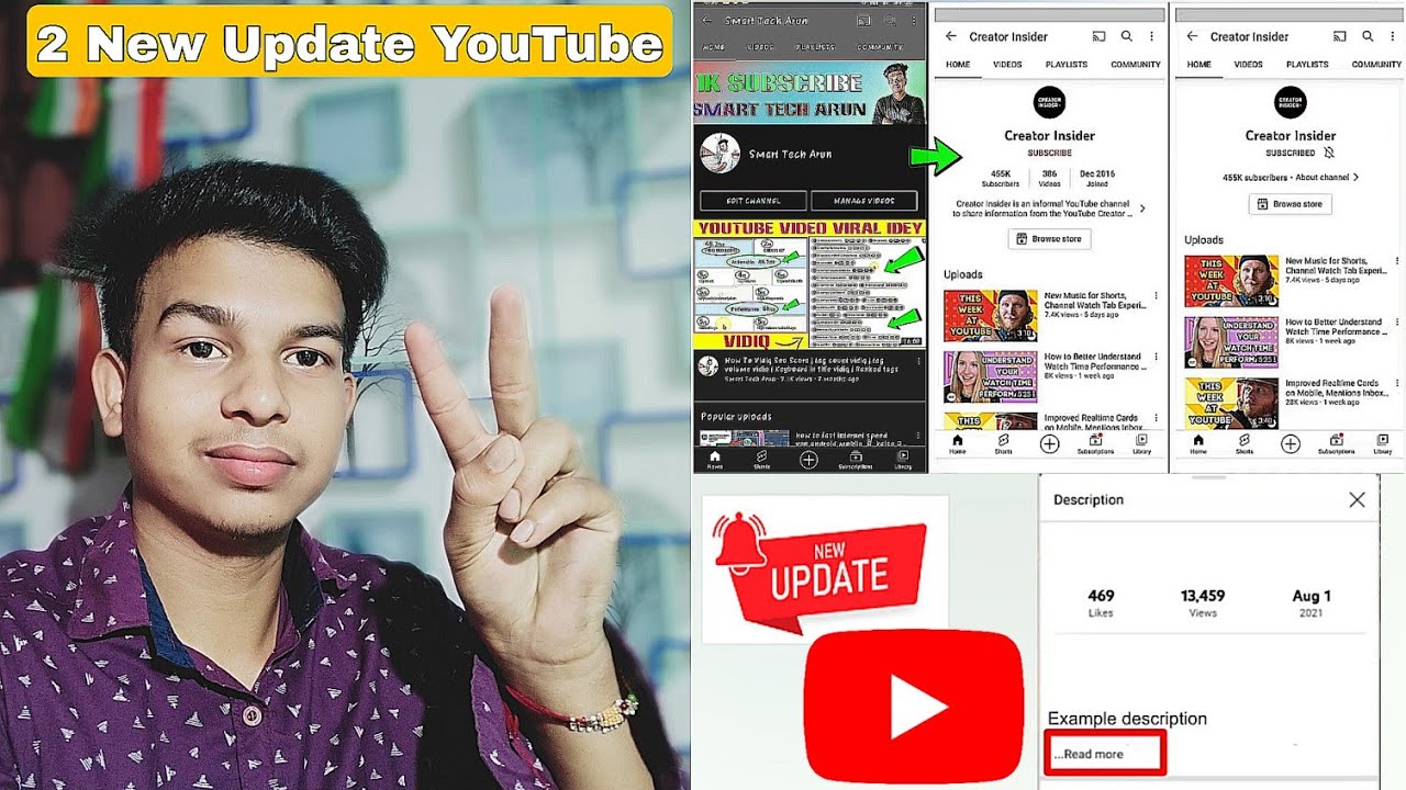 2 New Update YouTube | [Launch] Description Text Update | [Experiment ...