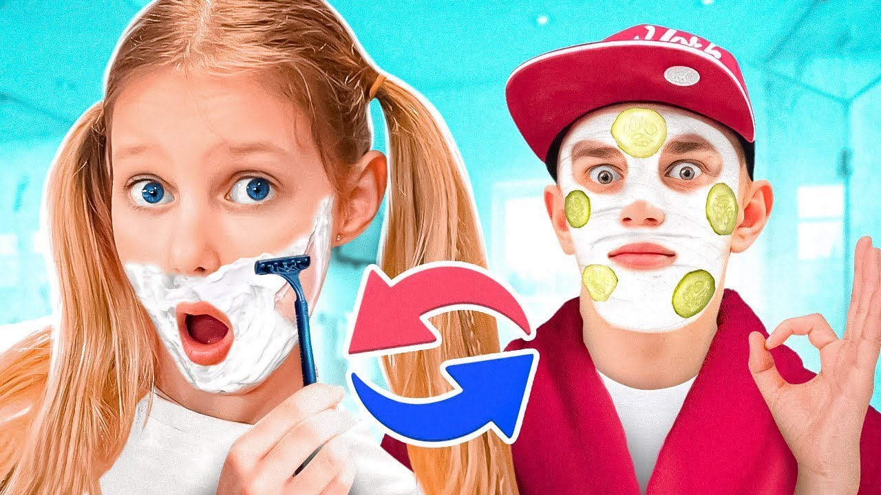 24 საათის განმავლობაში სიცოცხლეების გაცვლა! გოგონების წინააღმდეგ ბიჭების გამოწვევა