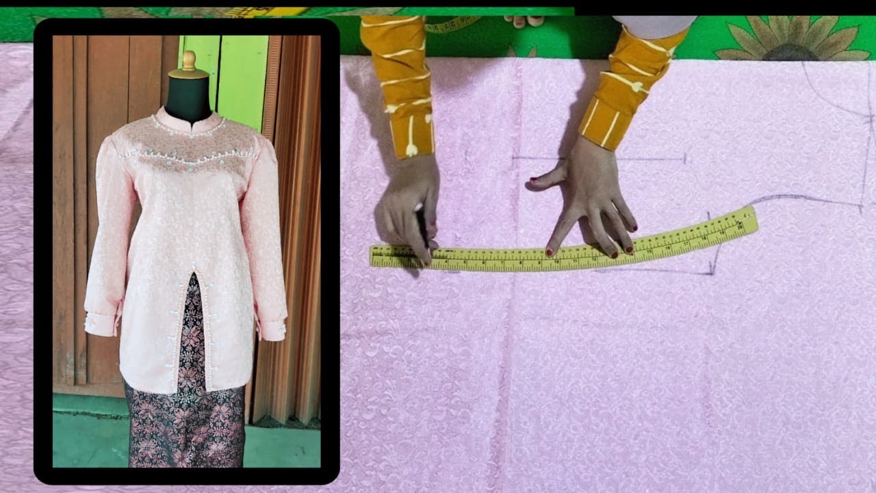 Menjahit Baju Melayu Belah Tengah