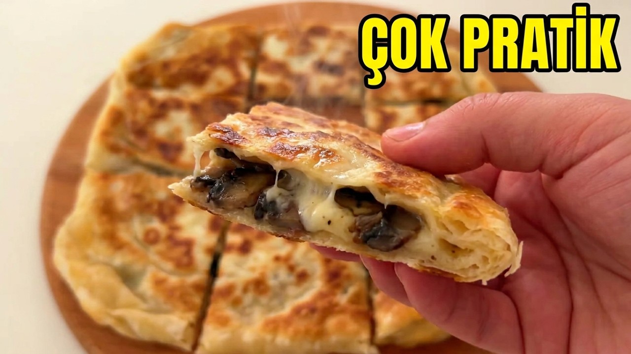 Bu Gözleme Enfes ???? – Mantarlı Gözleme Tarifi